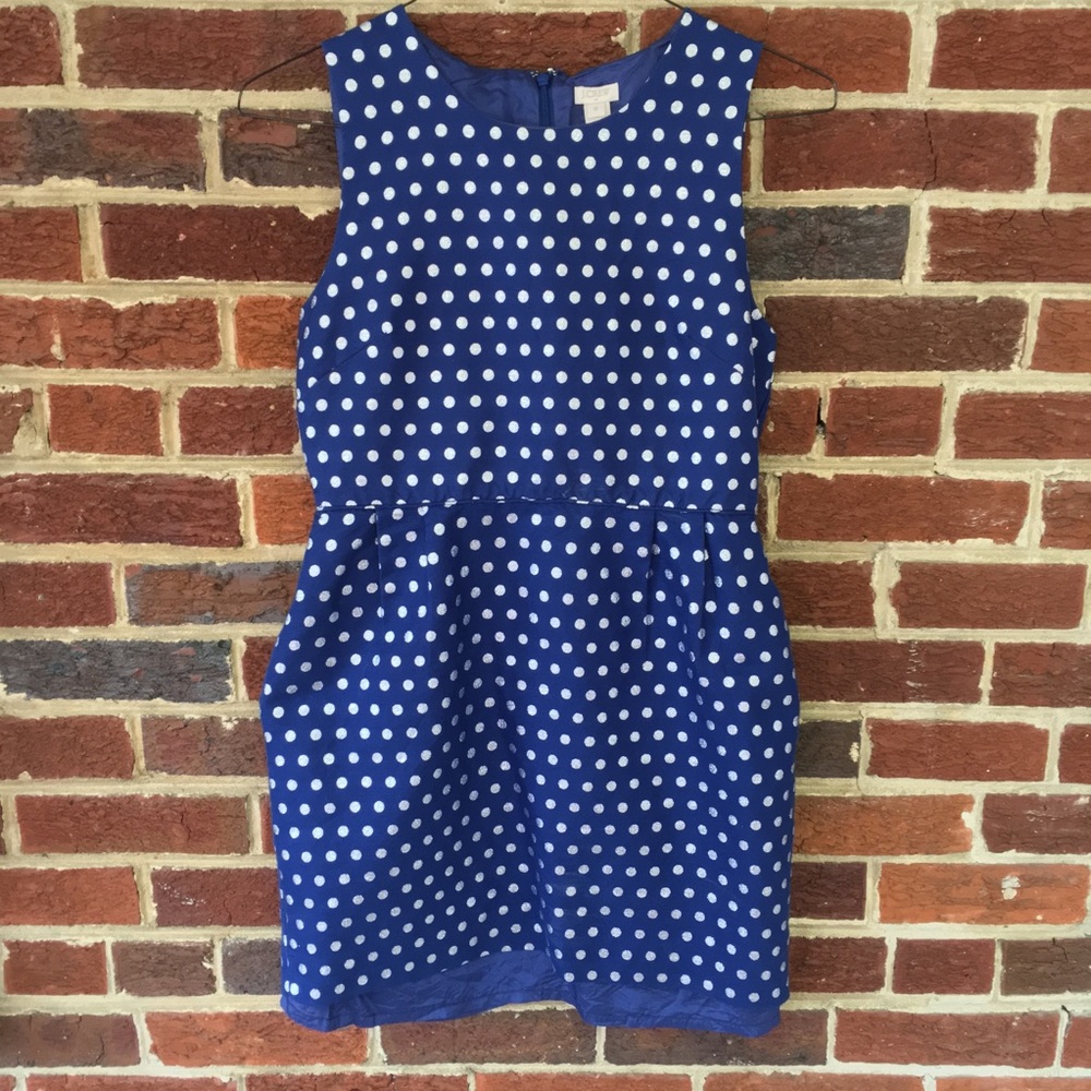 J Crew Polka Dot Holiday/Wedding Guest Dress